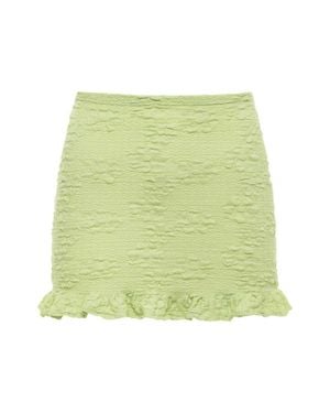 Montce Ruffle Micro Skirt - Green