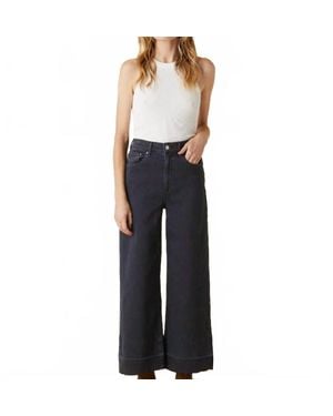 Le Jean Sophia Wide Leg High Rise Jeans - Blue