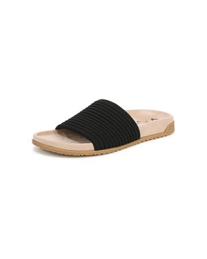 Vionic Evie Knit Slide Sandal - Black
