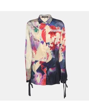 Roberto Cavalli Printed Silk Shirt - Pink