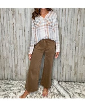 Charlie b Delaware Patch Pocket Pant - Gray