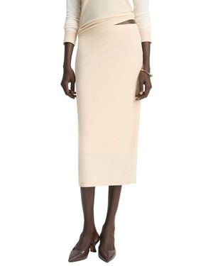 Vince Midi Skirt - Natural