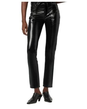 Hudson Jeans Waltz Liquid Leather Pants - Black