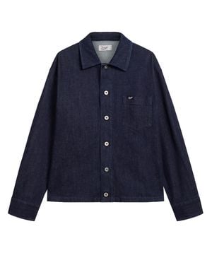 Pence Dark Tommy Denim Cotton Jacket - Blue