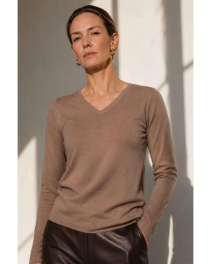 J'Envie/Eli The Eileen Long Sleeve Top - Brown