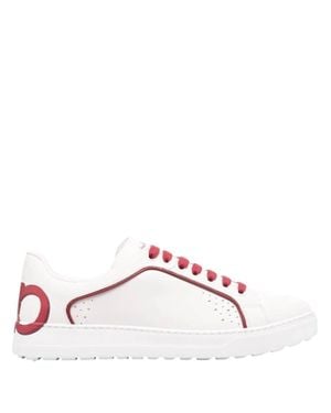 Ferragamo Manhattan Gancini-Print Sneakers - Pink