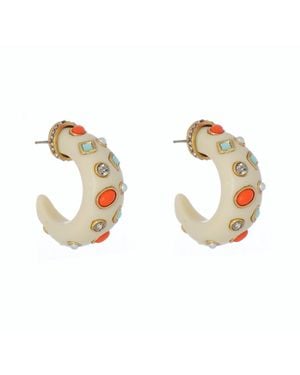 Nádia Gimenes Wild Bone Hoops - Metallic