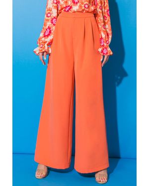 TRUEDAMES Good Vibes Woven Pants - Orange