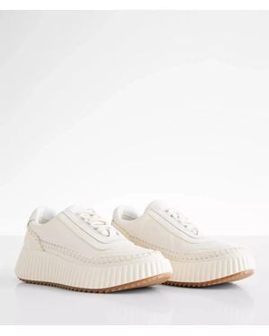 Dolce Vita Dolen Sneakers Leather Platform Shoes Htat1080 - White