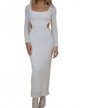 Pretty Garbage Modern Muse Backless Dress - Gray