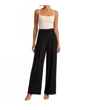 Sole Patricia Linen Rayon Pant - Black