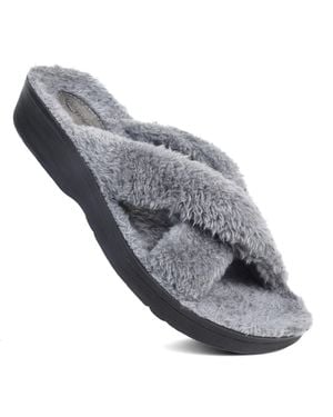 AEROTHOTIC Lola Soft Cozy Slipper - Gray