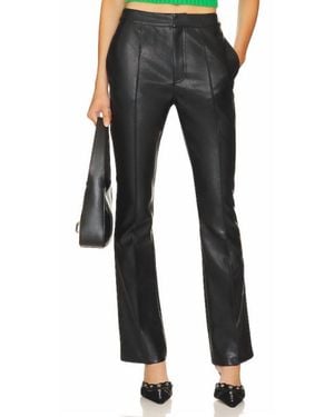 Line & Dot Reina Vegan Leather Pant - Black