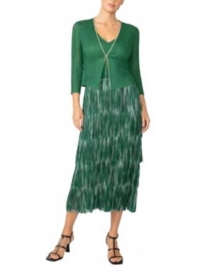 Beulahstyle 2-Piece Dress With Fringe - Green