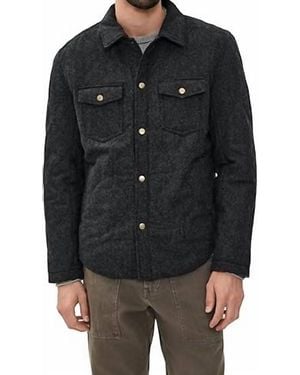 Billy Reid Onion Quilted Theo Shirt Jacket - Black