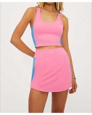 Beach Riot Yara Racerback Crop Top - Pink