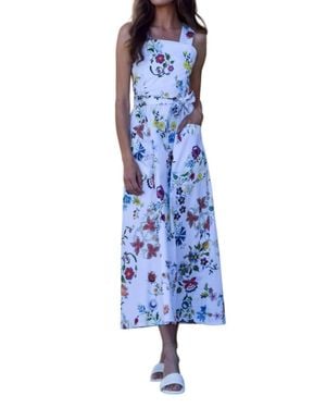Never A Wallflower Malia Midi Dress - Blue