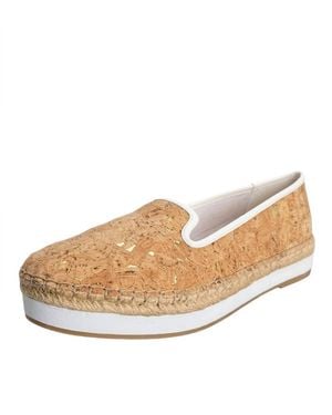Sondra Roberts Ellie Platform Espadrille Loafers - Natural