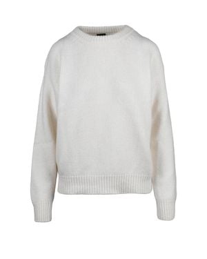 Add Classic Crewneck Sweater - White