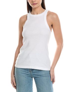James Perse Set Of 2 Cutaway Rib Tank - White