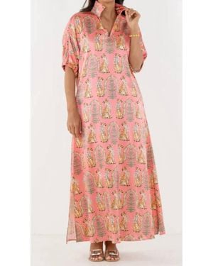 Emily Mccarthy Poppy Midi Dress - Pink