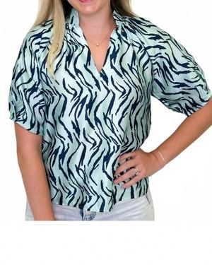 Thml Zara Print Blouse - Blue