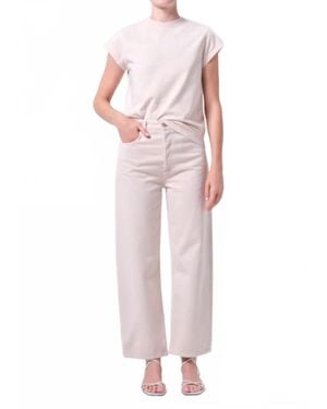 Agolde Ren High Rise Wide Leg Jean - Pink