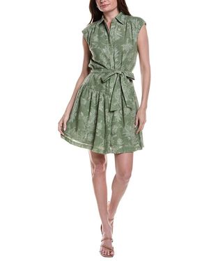 Julia Jordan Collared Mini Dress - Green