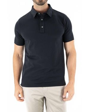 DEVIL-DOG Feeder Stripe Polo - Blue