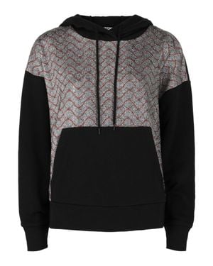 Missoni Metallic Wavy Print Hoodie - Black