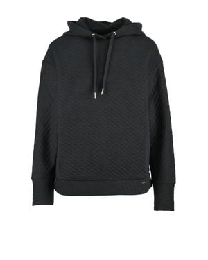 ARMANI EXCHANGE Quilted Hooded Hoodie - Black