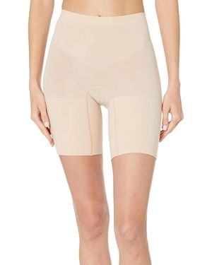 Spanx Power Shorts Soft Nude Seamless Mid-Thigh Shapewear Ddr3006 - Natural