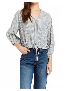 Drew Amara Striped Top - Gray