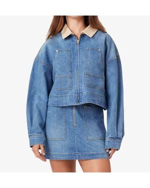 Habitual Utility Denim Jacket - Blue