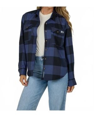 Salty Crew Fathom Flannel Shirt - Blue
