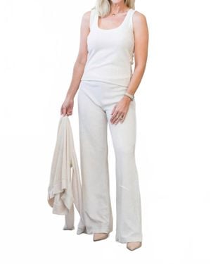 Goldie Lewinter Velour Tank Top - White