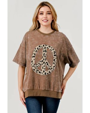 Pixi + Ivy Oversized Short Sleeves Top - Natural