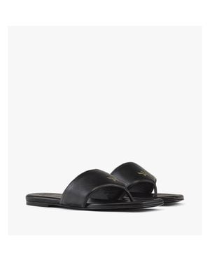 MCM Flat Sandals - Black