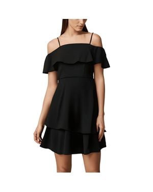 B Darlin Juniors Ruffled Off-The-Shoulder Cocktail And Party Dress - Black