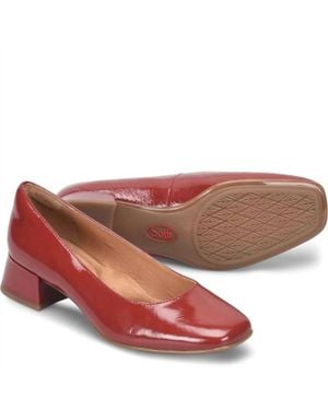 Söfft Lillian Block Heel Pumps - Red