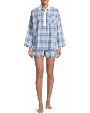 Free People Sunday Morning Sleep Shirt - Blue