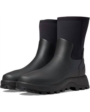 HUNTER City Explorer Short Rain Boot - Black