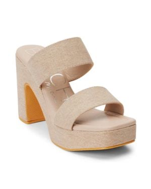 Matisse Linen Heel Platform Sandal - Natural