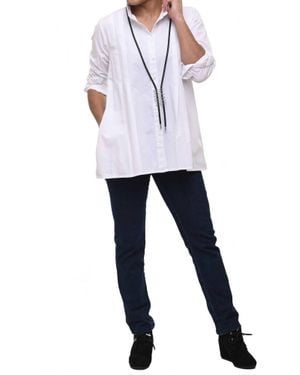 Tulip Clothing Blythe Button Down - White