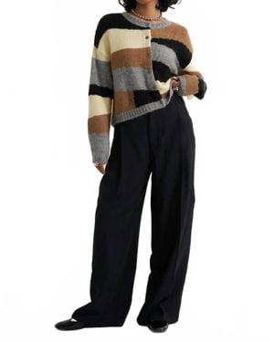 Callaghan Selma Crewneck Cardigan - Black