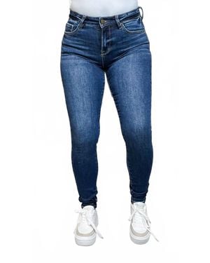 Mica Mila High-Rise Skinny Jeans - Blue