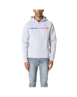 Lacoste Lifestyle Doubleface Fleece Hoodie - Blue
