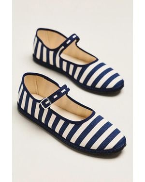 Vibi Venezia Mary Jane Flats - Blue