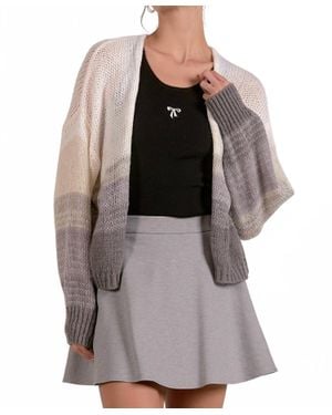 Elan Molene Ombre Cardigan - Gray