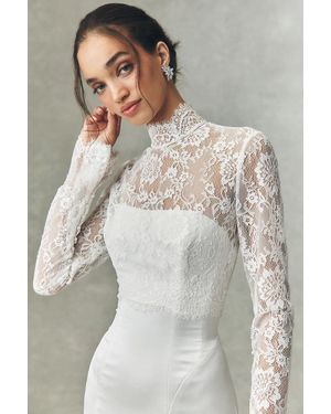 Watters Angelique Lace Topper - Gray